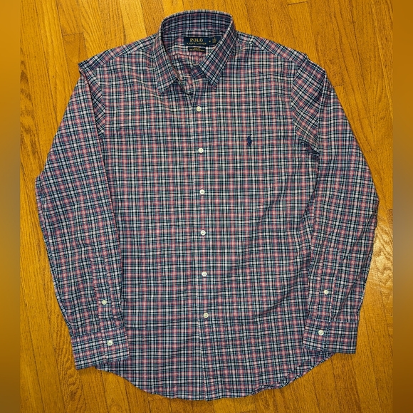 Men's polo button up size medium slim fit - Picture 1 of 4